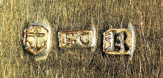 An early Victorian silver snuff box, by Francis Clark, Length 82mm Weight: 3.2 oz/101grms